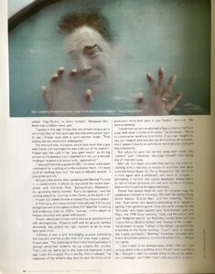 Brendan Fraser speaks with Deborah Wilker of Moving Pictures magazine, summer 2010